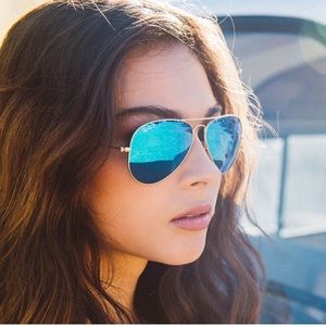 Ray-Ban blue lense aviators